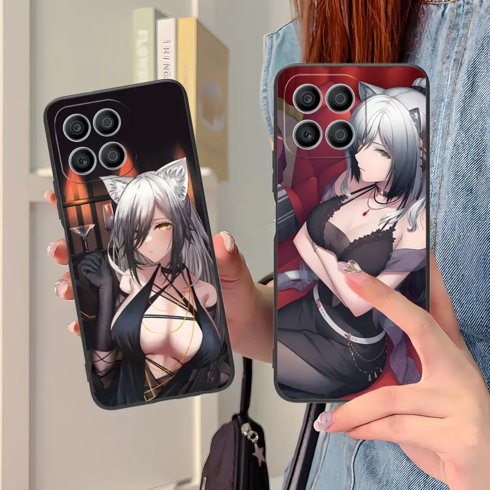 

Arknights Schwarz Mobile Phone Case for Honor 90 80 70 60 50 30 20 10 9 8 7 Pro S SE Lite 5G Black Smartphone Luxury Cellphones