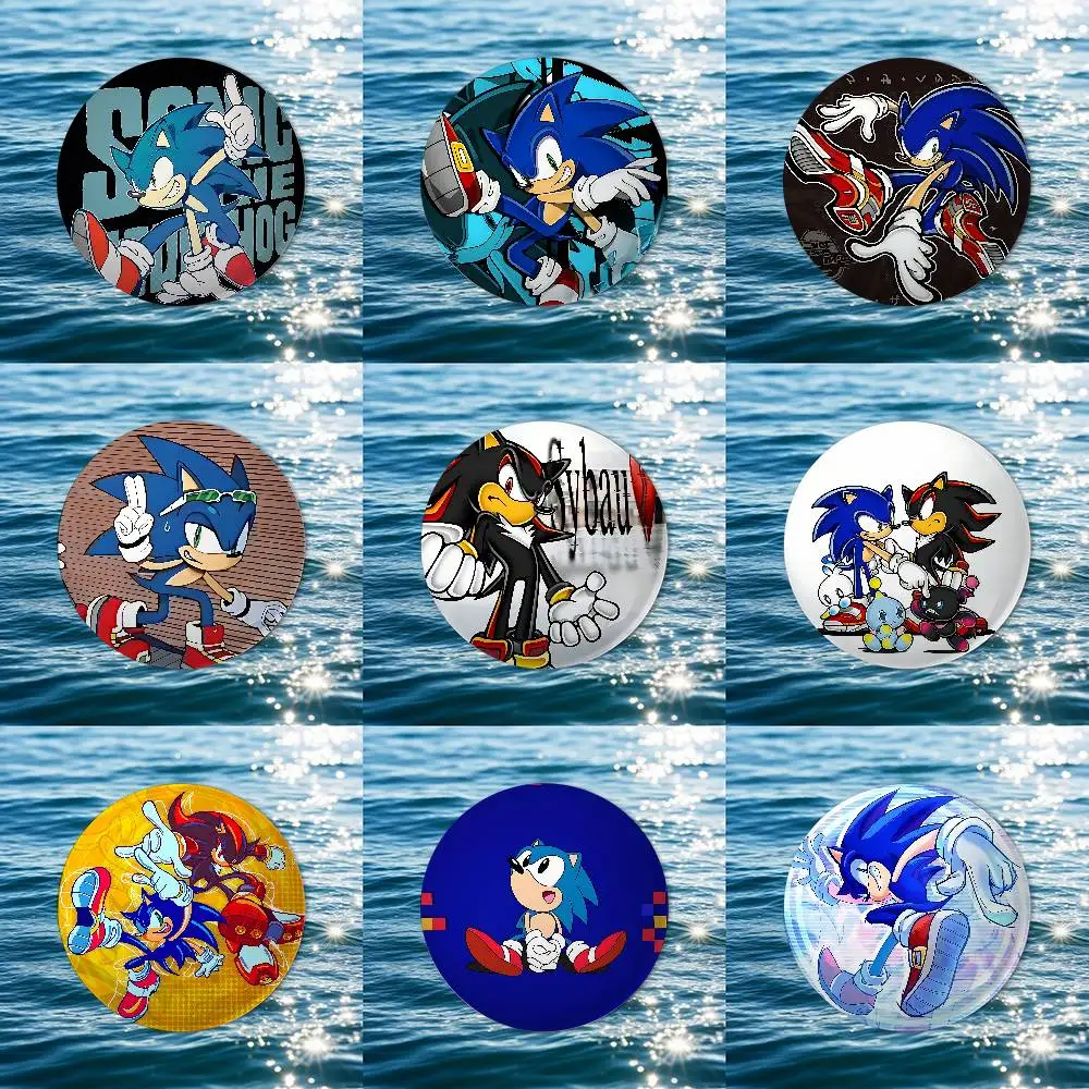 S-SupersonicS-s-SonicS-Game Abzeichen-Pins für Freunde, Rucksäcke, Kleidung, Sammlerzubehör, Schmuckgeschenk