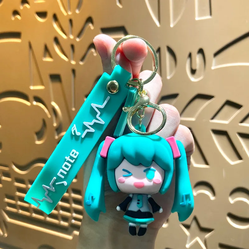 New Hatsune Miku Cartoon Secondary Cute Creative Doll Keychain Gift Anime Peripheral High Color Value Backpack Pendant Wholesale view 3