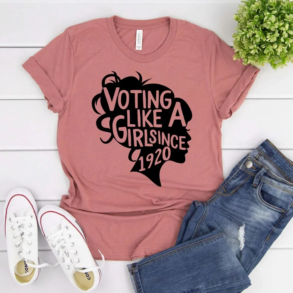 Voting Like a Girl since 1920 T-shirt 100th Anniversary of the 19th Amendment Shirt Women's Election Vote Rights Equality tshirt