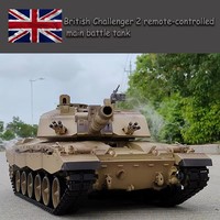 Henglong 3908-1 British Challenger II Large Multi-Functional Battle Tank Simulation Remote Control Tank Toy Model RTR
