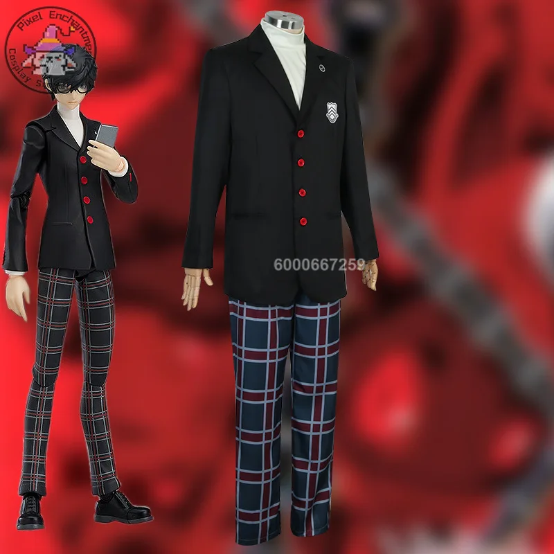 Persona 5 Game Amamiya Ren Makoto Niijima Cosplay Costume Women Men School Uniform Halloween Anime Role Play Outfits