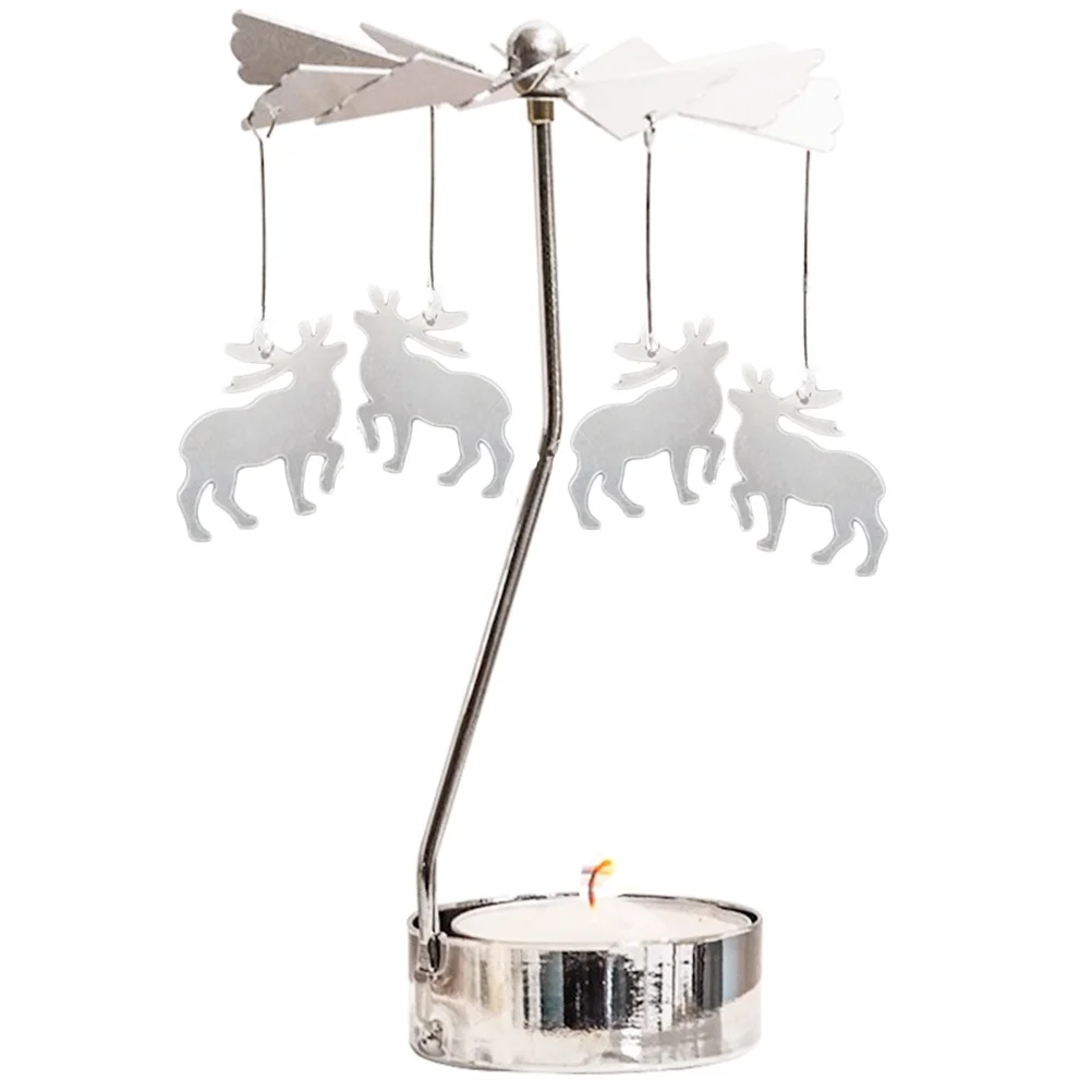 

Candlestick Rotating Rotary Holder Tealight Holders Decorative Wedding Snowflake