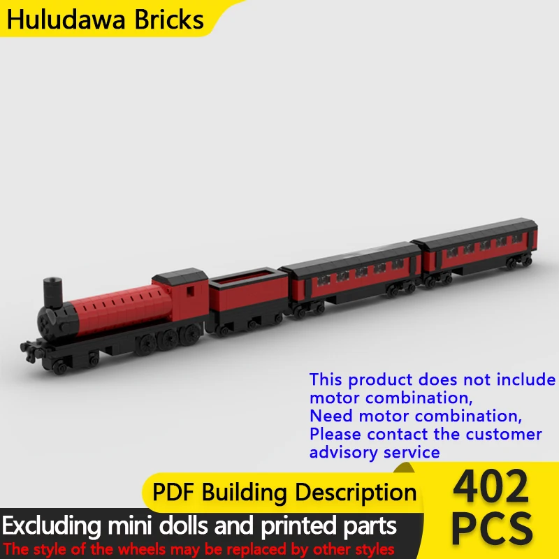 

City Car Model MOC Building Bricks Mini Railway Express Train Modular Technology Children Holiday Gifts Assemble Toys Suit