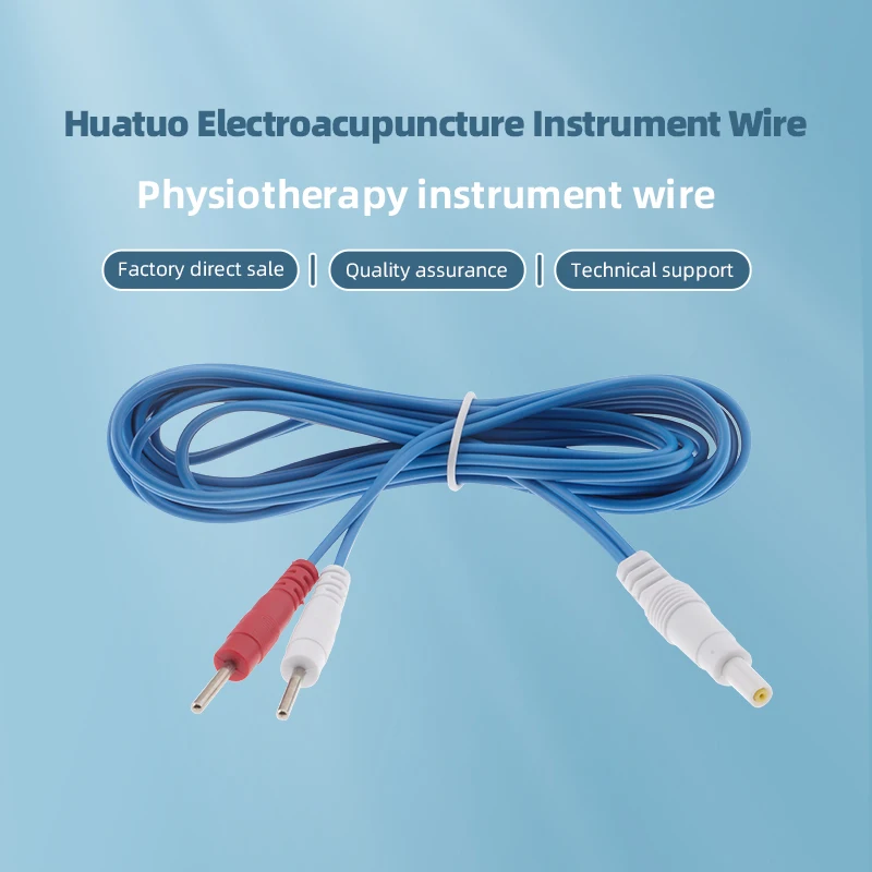 

Huatuo Electroacupuncture Instrument Wire Pin Output Wire Connection Wire Round Mouth Patch Wire 2.35 Amps Straight Head