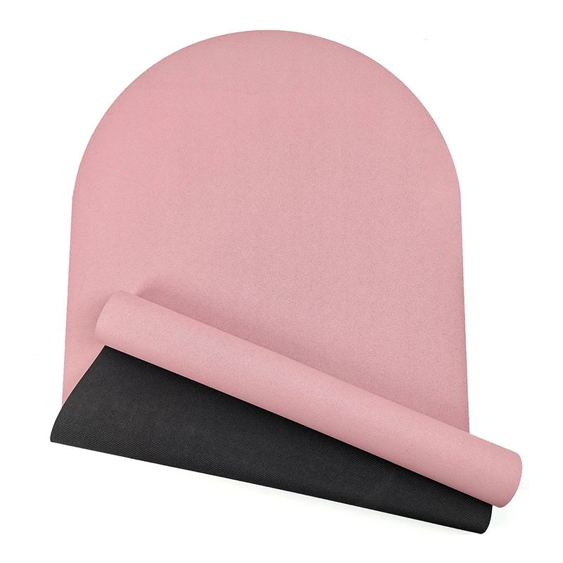 Oval Arch‑Shaped Yoga Mat, Double‑Sided Non‑Slip Coconut‑Fiber Matte PU Rubber Fitness Workout Pilates Mat