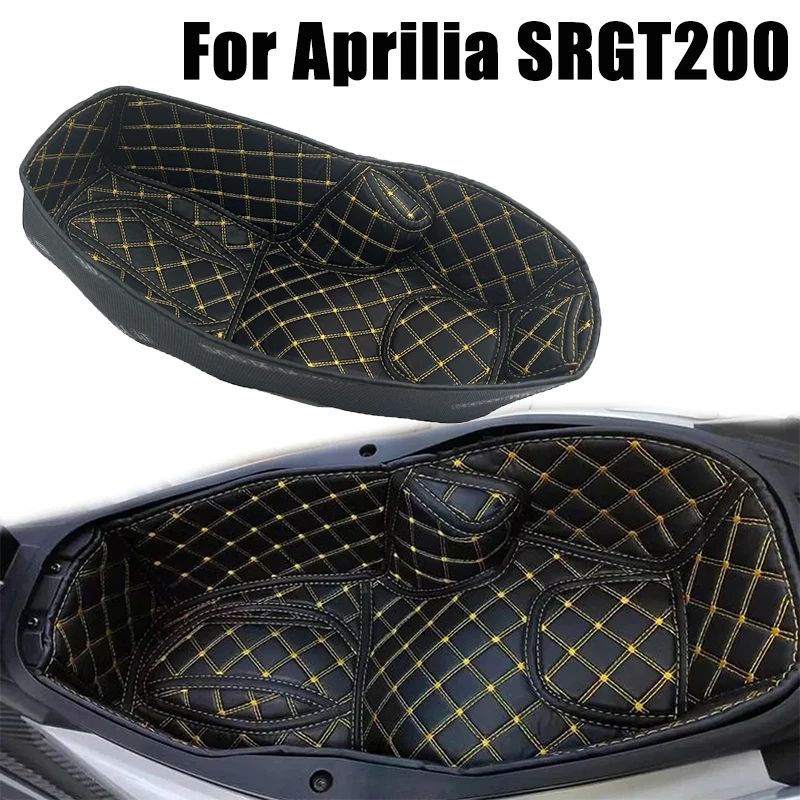 For Aprilia SRGT200 SRGT 200 Motorcycle Storage Box Seat Bucket Liner Cushion Shockproof Abnormal Noise Prevent Scratches