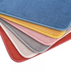 Dish Drying Mats for Kitchen Absorbent Microfiber Dish Mat 40x30cm Kitchen Counter Mat Quick Dry Towel Reusable Heat Resistant