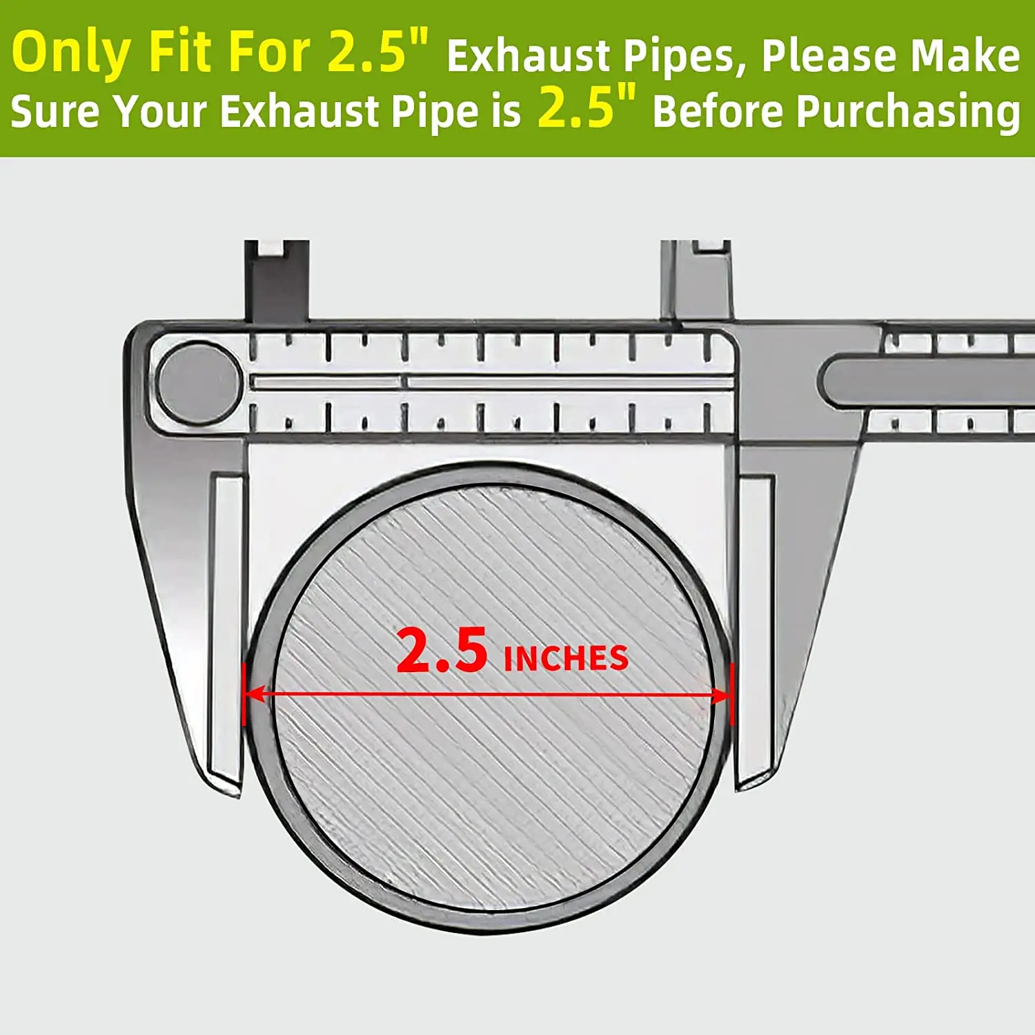 2.5 Inch Inlet/Outlet Universal High Flow Front Catalytic Converter Direct-Fit with O2 Port (EPA Compliant)