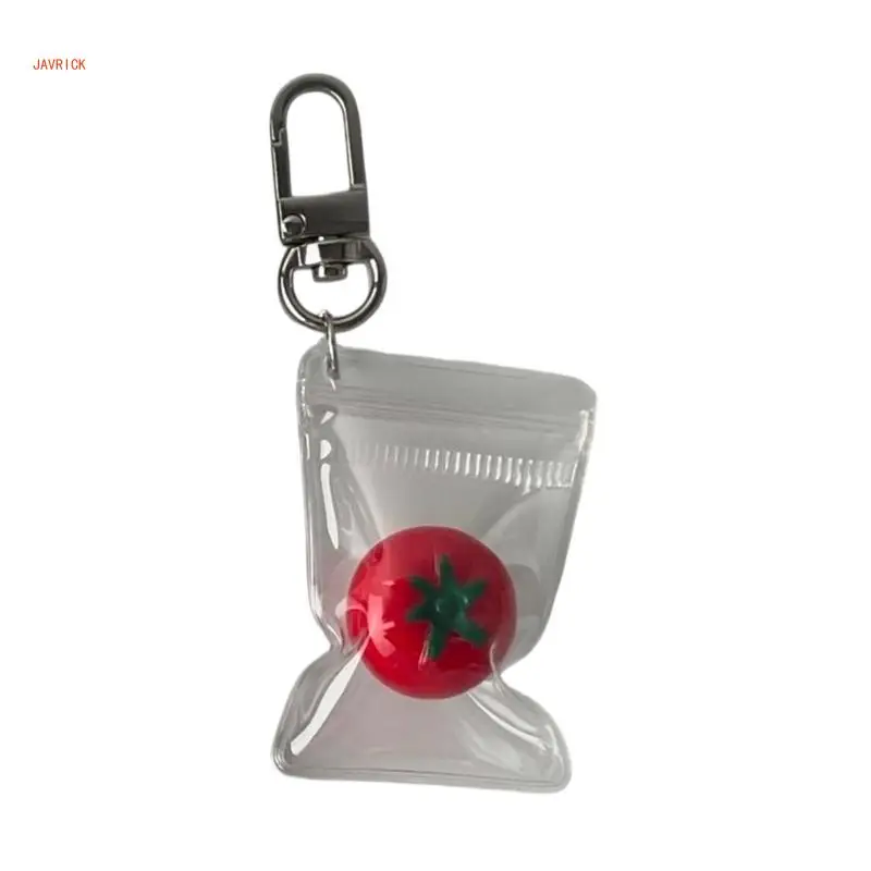 N1HE Tomato Pendant Mobile Charm Accessory Elegant Phone Chain Keyrings Jewelry