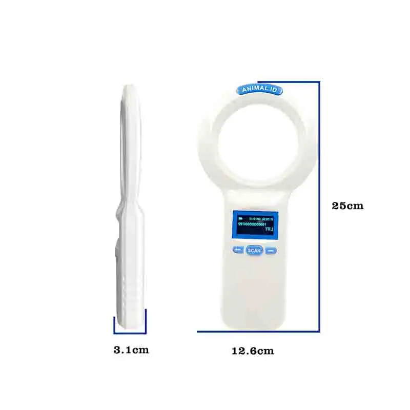Universal RFID Animal ID Scanner For Pets & Livestock - Smoostar Microchip Reader With USB Ear Tag