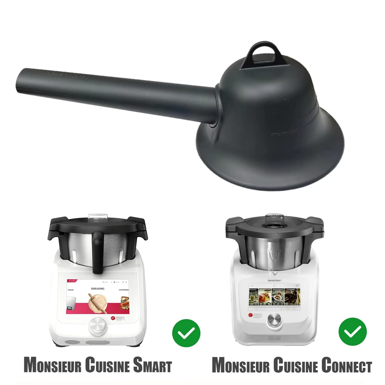 Tubo Guía Universal para Desviación de Vapor Compatible con Thermomix TM31 TM5 TM6 Monsieur Cuisine Connect Accesorios Inteligentes para Cocina