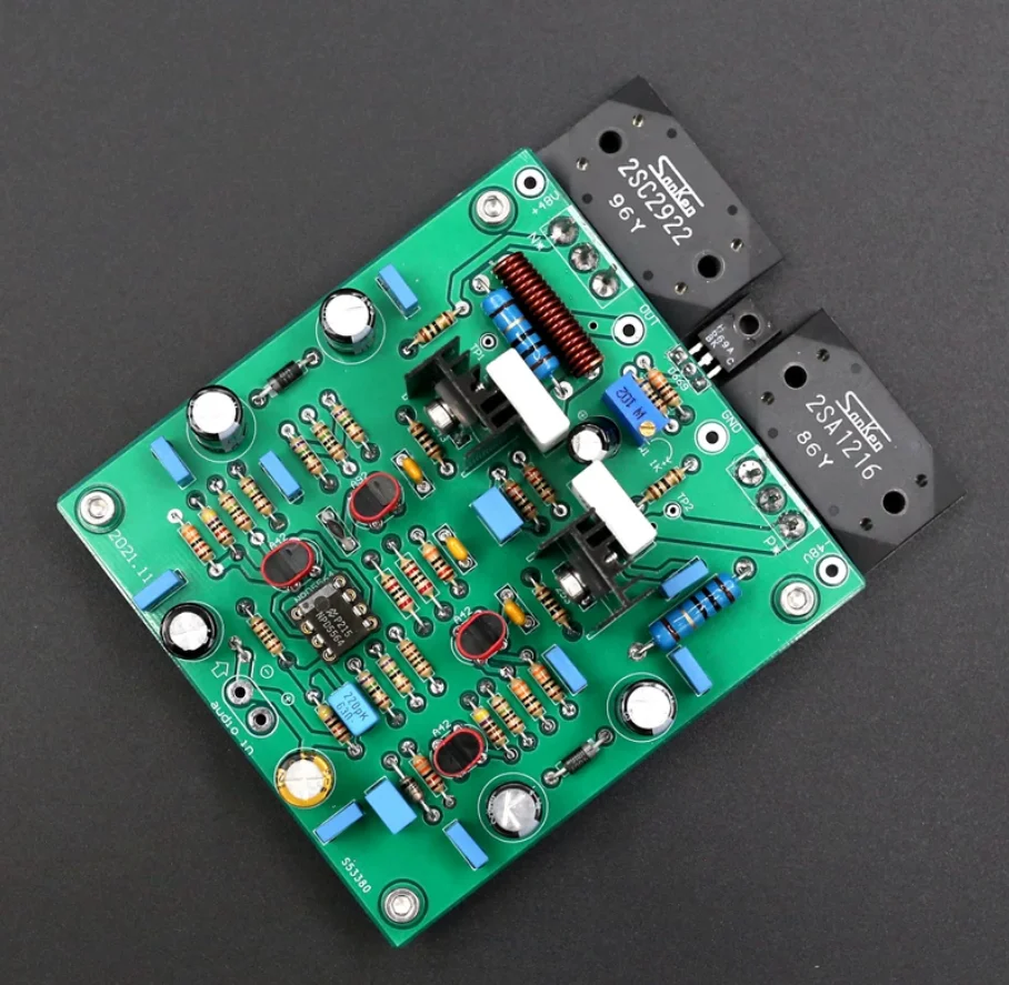 2SC3264 2SA1295 Fully Assembled Mono Power Amplifier Board Tested by Audio Precision HiFi Mono Amp DIY Audio Module