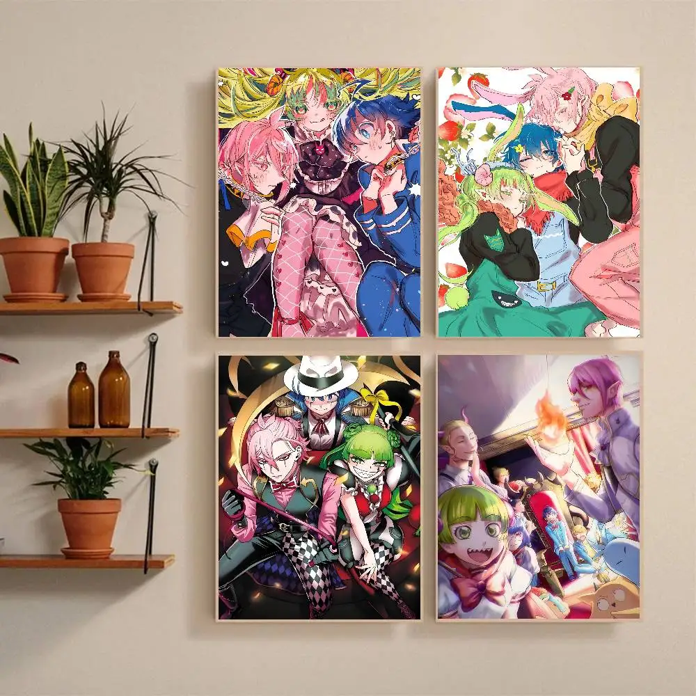 Anime Welcome To Demon School Iruma Kun Poster Self-adhesive Art Waterproof Paper Sticker Coffee House Bar Room Wall Decor