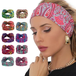 Cross Elasticity Hair Band para Mulheres, headwrap esportivo, turbante, bandas de cabeça