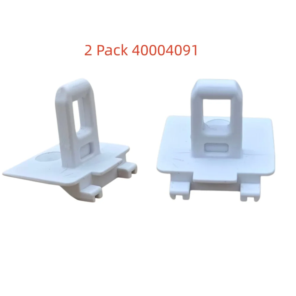 2 Pack 40004091 Candy Hoover Dryer Door Catch Hook Latch White Plastic