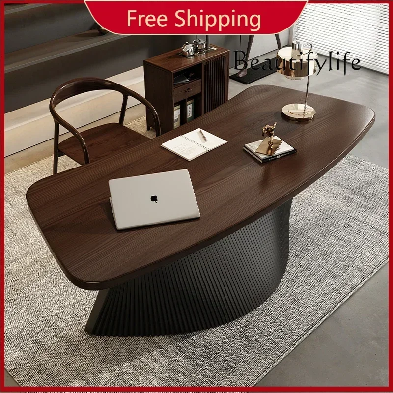 Rr Asthetic Manager Mesa Executiva Moderna Designer de Luxo Estação de Trabalho Mesa de Escritório Conferência Preto Mesa De Escritorio Home Offi