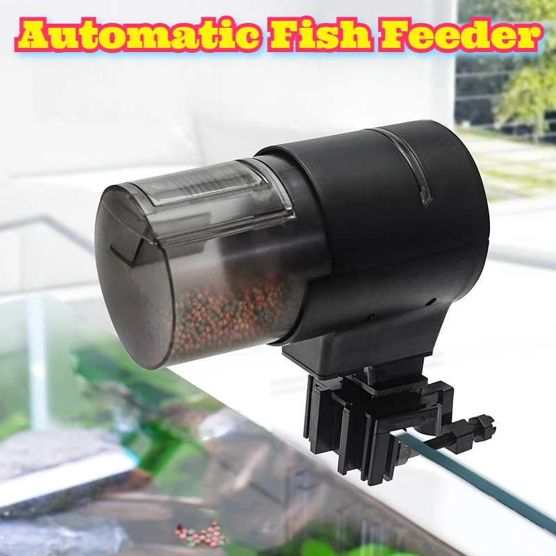 

Automatic Fish Feeder Smart Programmable Timer Aquarium Feeder Large Capacity Food Dispenser Tank Tropical Goldfish Vacation Pet