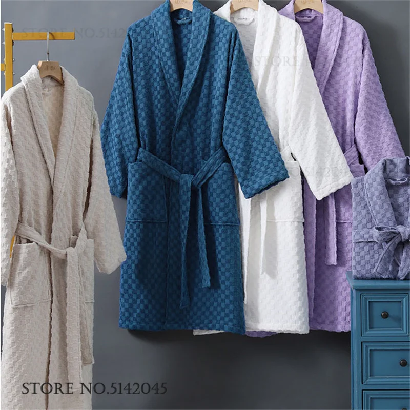 

100% хлопок, махровое кимоно, халат, осенне-зимний халат для пары, одежда для сна, свободное повседневное домашнее платье, одежда для дома, полотенце, пижама