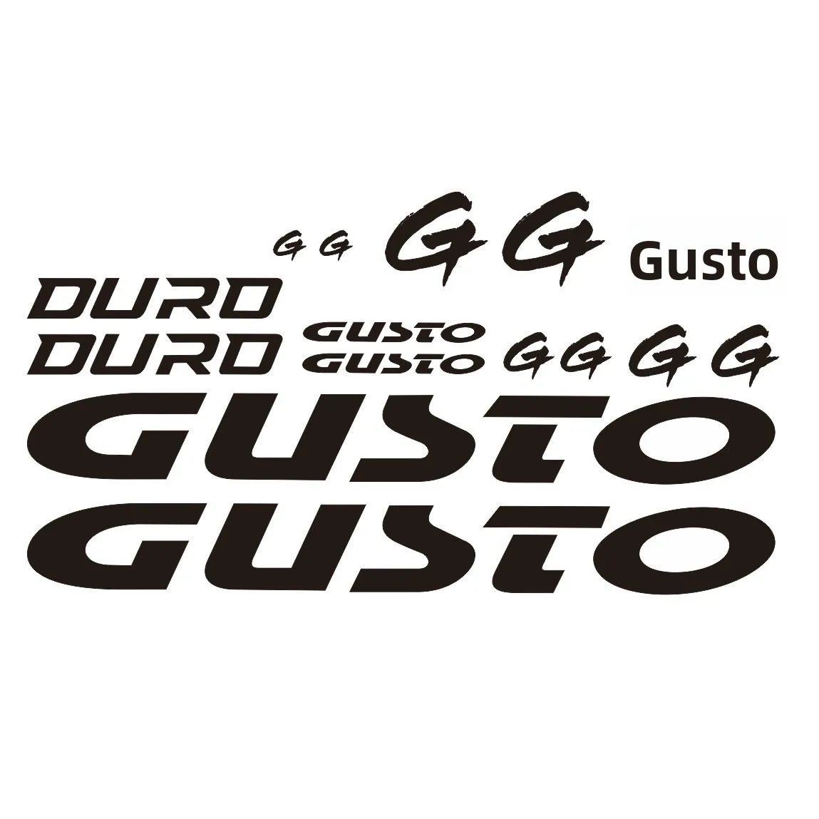 Pegatina para Cuadro de Bicicleta GUSTO DURD, Diseño Hueco, Calcomanía para Cuadro de Bicicleta de Piñón Fijo, Pegatina de Al...