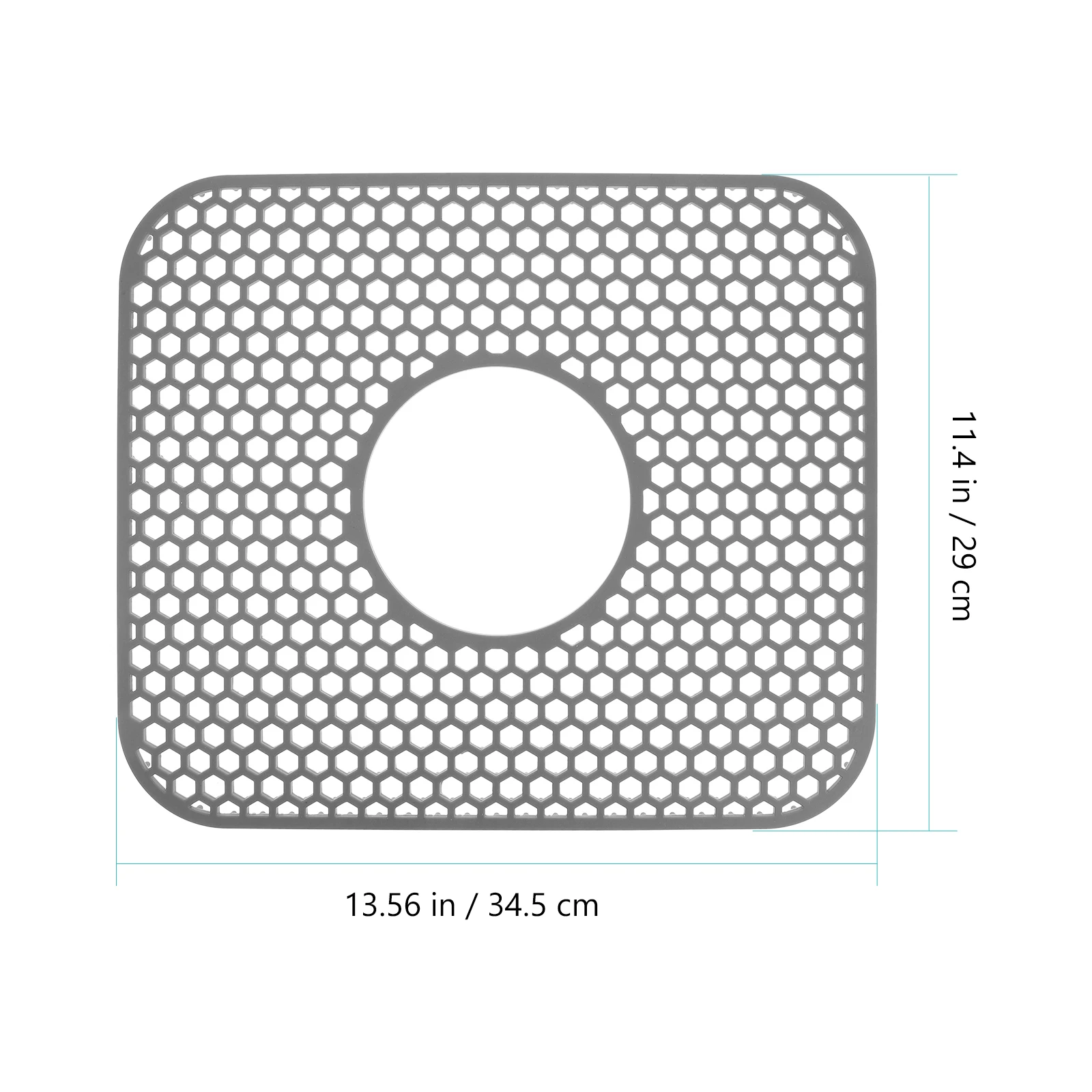 

Kitchen Sink Hollow Heat Insulation Mat Protectors Silica Gel Silicone Drainage