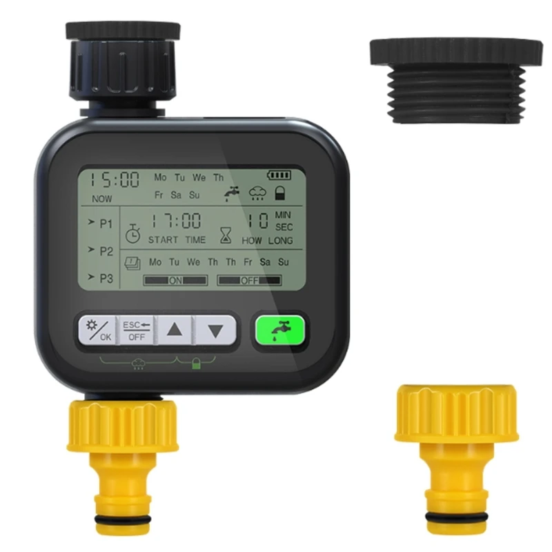 

367D Sprinkler Timer DripIrrigation SystemController Water Timer with 6 Separate WateringPrograms Garden Lawn Faucet Timer