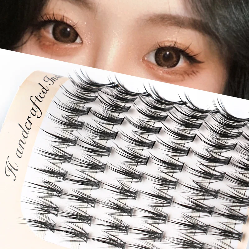 SHIDISHANGPIN Eyelashes 120 Bundles Individual Eyelash Russia Volume Eyelash Premade Fan False Mink Eyelash Mkae Up Tool