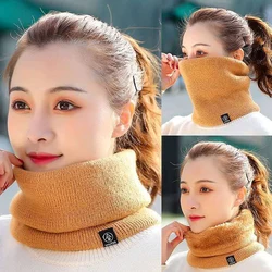 Scarf Padded Thickened Scarf Warm Neck Cover Riding Mask Woolen Cover Knitted Fake Collar Neck Protector Unisex Pullover Scarf