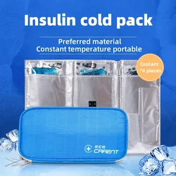 Portable Medical Insulin Cooler Bag Insulin Refrigerator Pack Insulated Diabetic Insulin Travel Case Cooler Box With Ice Packs