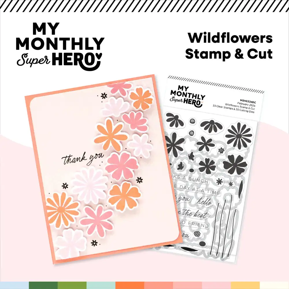 

Wildflowers Field of Flowers Bunny Trio Grass Metal Cutting Dies Clear Stamps Stencil for DIY Scrapbook Paper Easter 2026 New