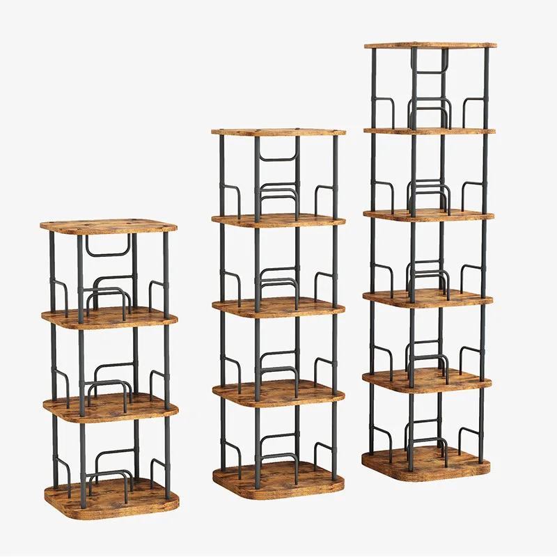 

Rotating Bookshelf Square 360 ° Floor Shelf Household Children's Picture Book Storage Living Room Floor Shelf