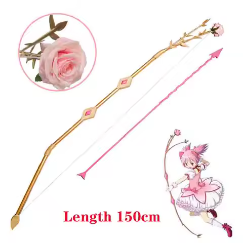 Kaname Madoka Cosplay Bow Arrow Rose Weapons Props Puella Magi Madoka Magica Halloween Christmas Carnival Accessory