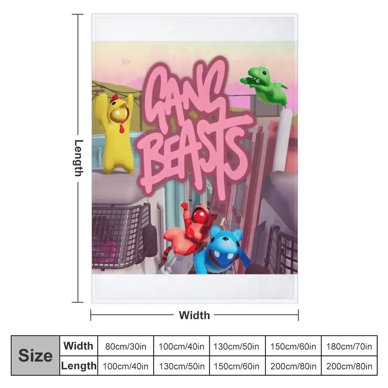 Gang Beasts Throw Blanket For Baby Extra Large Throw Blankets Sofas Of Decoration Bed Blankets