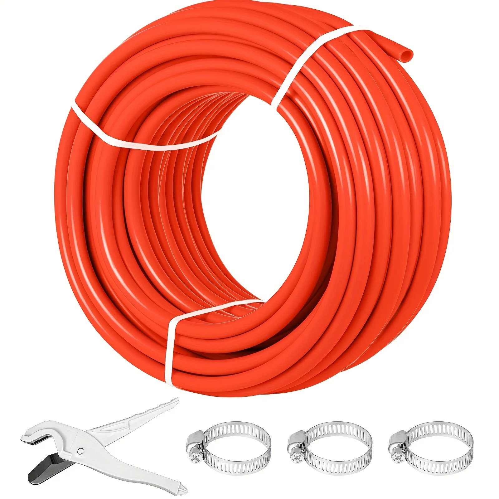 

VEVOR Oxygen Barrier 1/2 Inch 300 Feet Tube Coil EVOH PEX-B Pipe, For Residential Commercial Radiant Floor Heating, Red