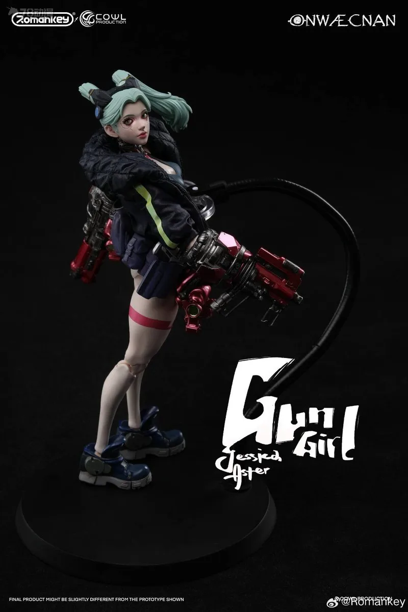 In Stock Romankey X COWL ONWAECNAN GUN GIRL JESSICAASTER 1/12th action figure Model Toys Cyberpunk: Edgerunners Rebecca