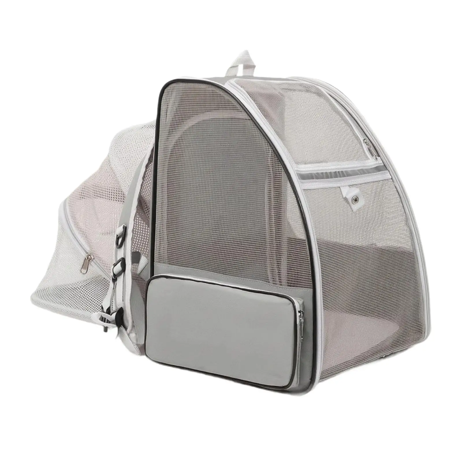 Pet Backpack Carrier Expandable Mesh Travel Bag for Puppy Cat with Comfortable Shoulder Straps
