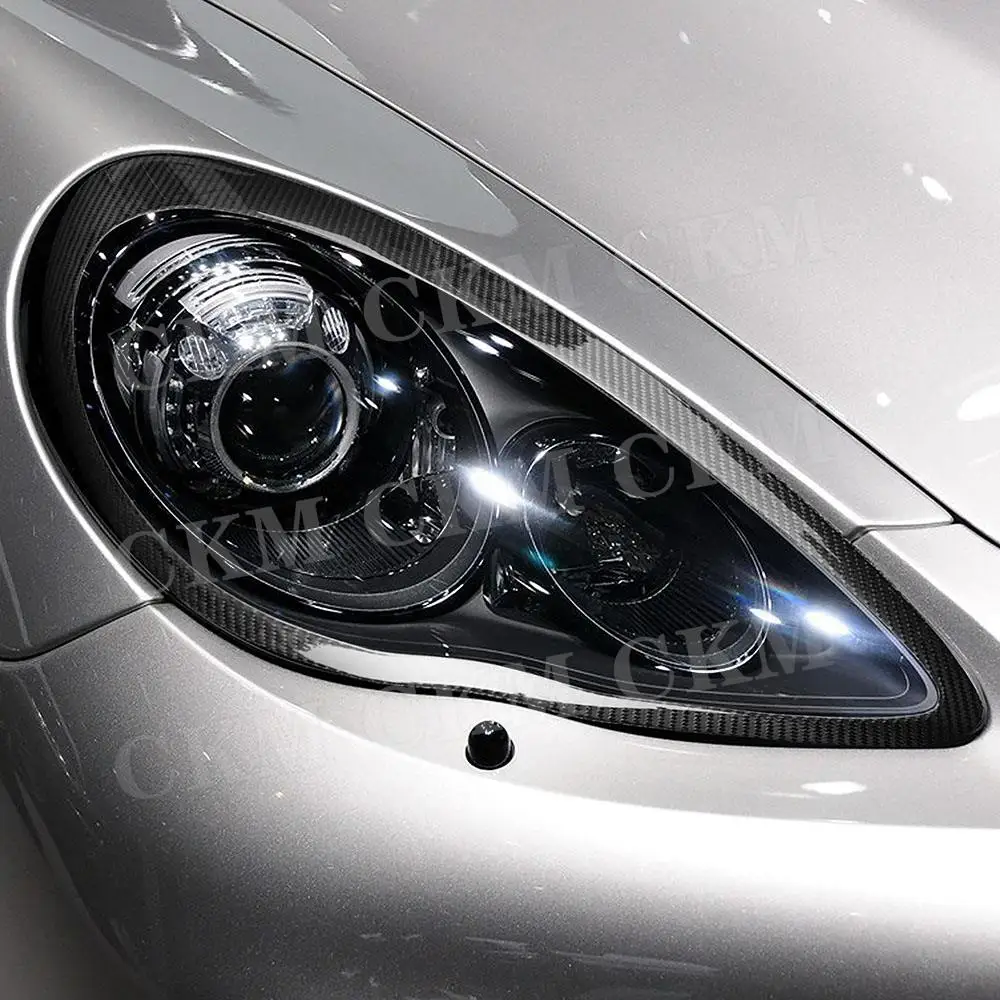 

Carbon Fiber Front Bumper Headlight Eyebrow Eyelid Trim Hoods Stickers for Porsche Paramera 970 2009-2016 Car-styling Bodykits