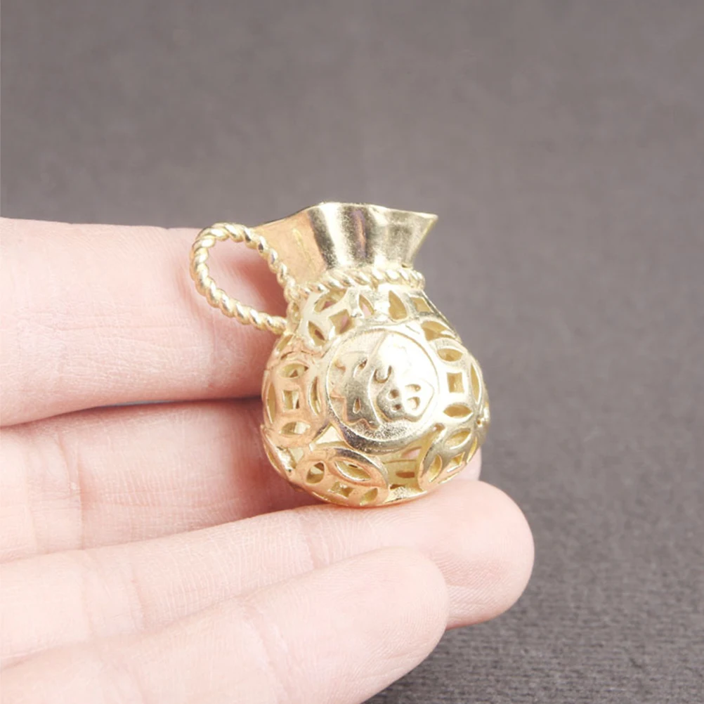 

3Pcs Brass Retro Pendants Vintage Style DIY Keychain Accessories Delicate Small Hanging Ornaments Craft Ornament