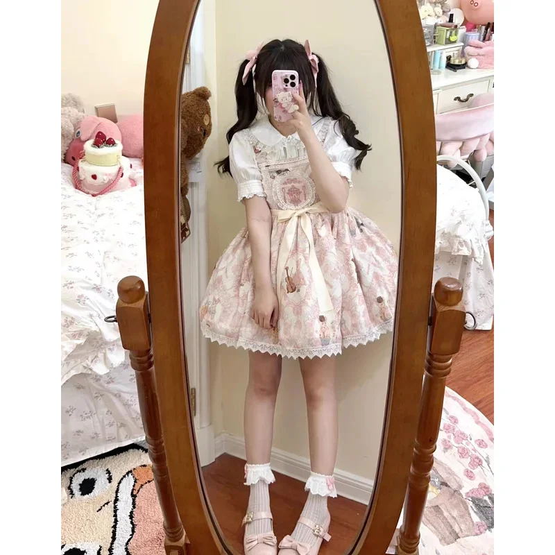 하라주쿠 일본 패션 로리타 드레스 드레스 소녀 달콤한 공주 파티 베스 티드 티 파티 학생 생일 선물 귀여운 공주