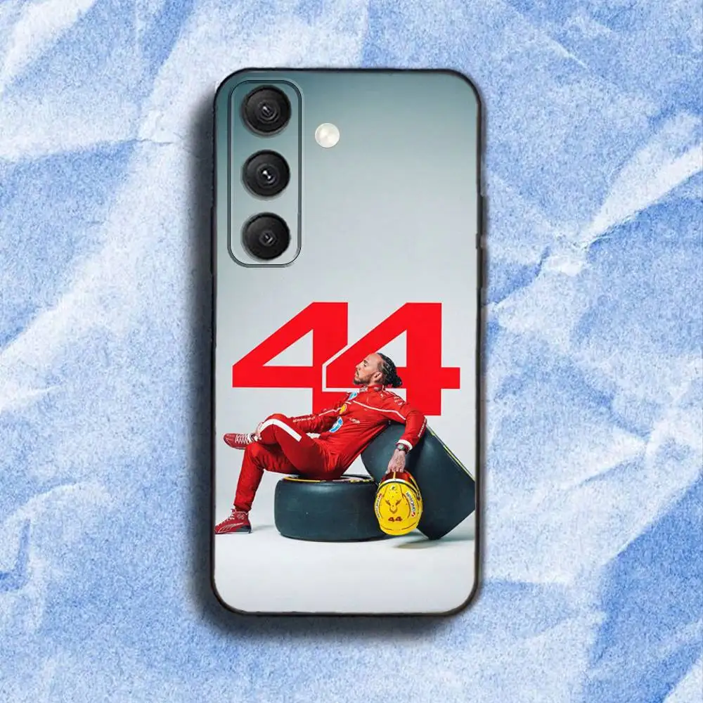 Etui na telefon 44 L-Lewis H-Hamilton-ES do Samsunga S 25,24,23,22,30,21,10,9, Ultra, Plus, Lite, FE, 4,5G, czarne, miękkie etui