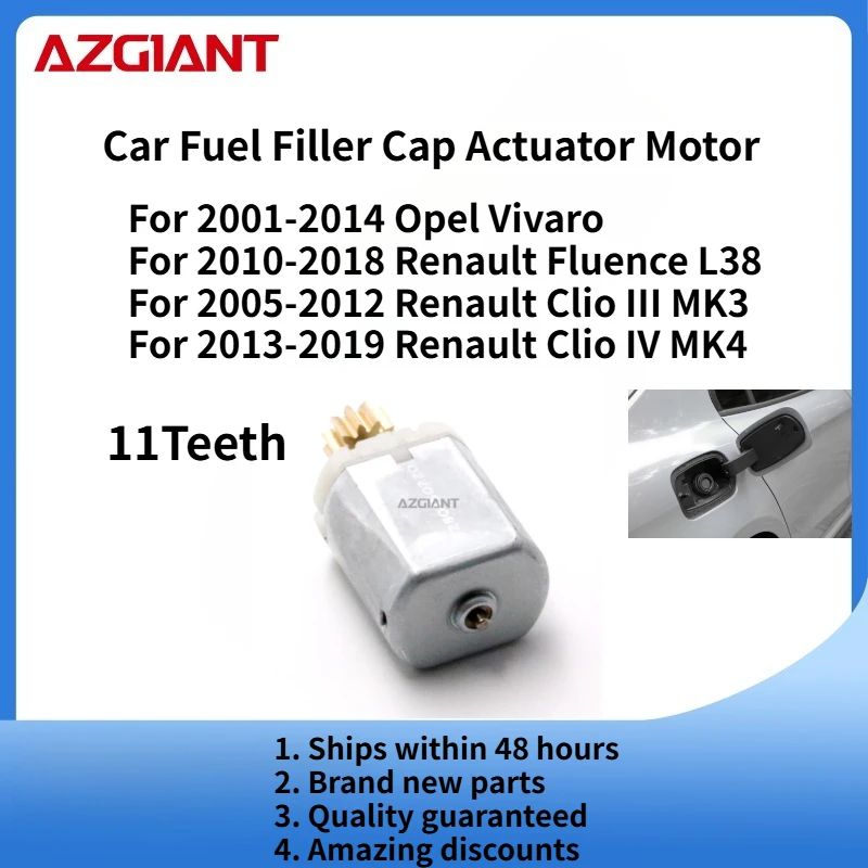 For Renault Fluence L38 2010-2018/Clio III MK3 2005-2012 Car Fuel Filler Flap Open Lock Release Actuator Core Motor
