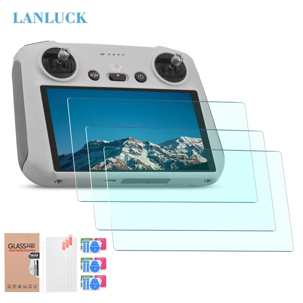 Tempered Glass Film For DJI Mini 3 Pro/Air 3 9H HD Screen Protective Cover Film for DJI RC RC 2 Remote Control Drone Accessories