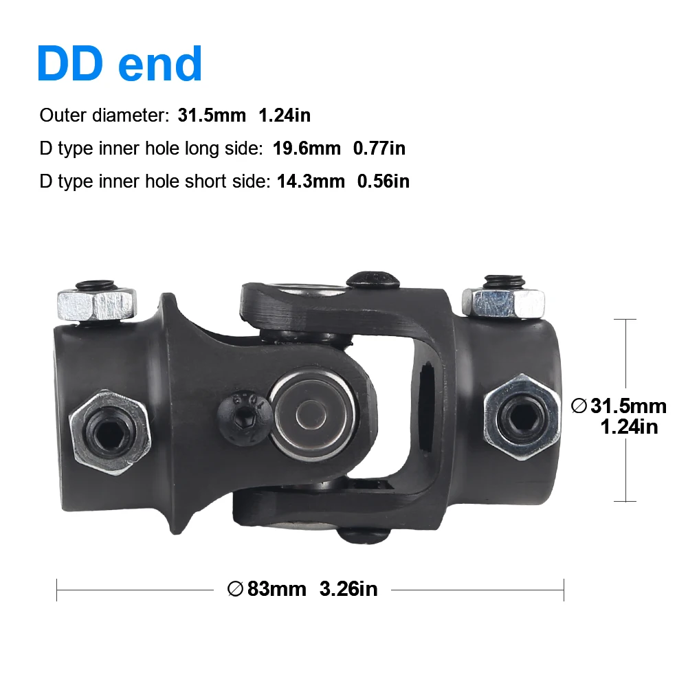 Single Steering Shaft Universal U Joint 3/4\