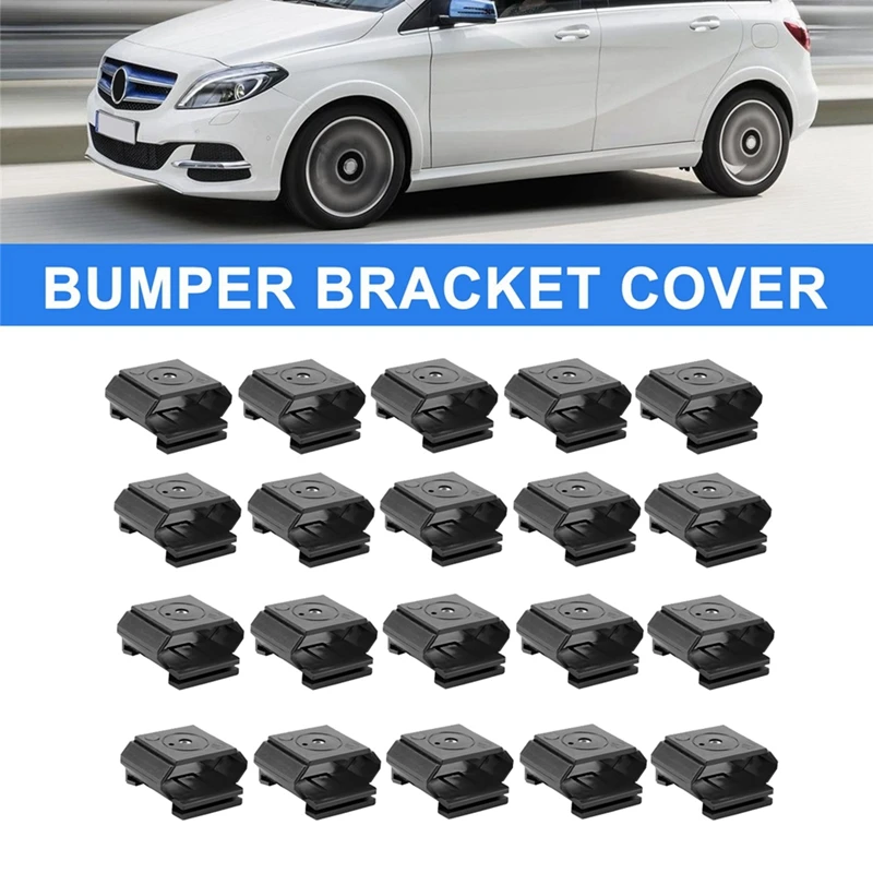 

20Pcs Front Holder Bumper Bracket Cover A2018800114 For Mercedes-Benz W201 190D 190E Front Protective Rail Holder Clips-Boom