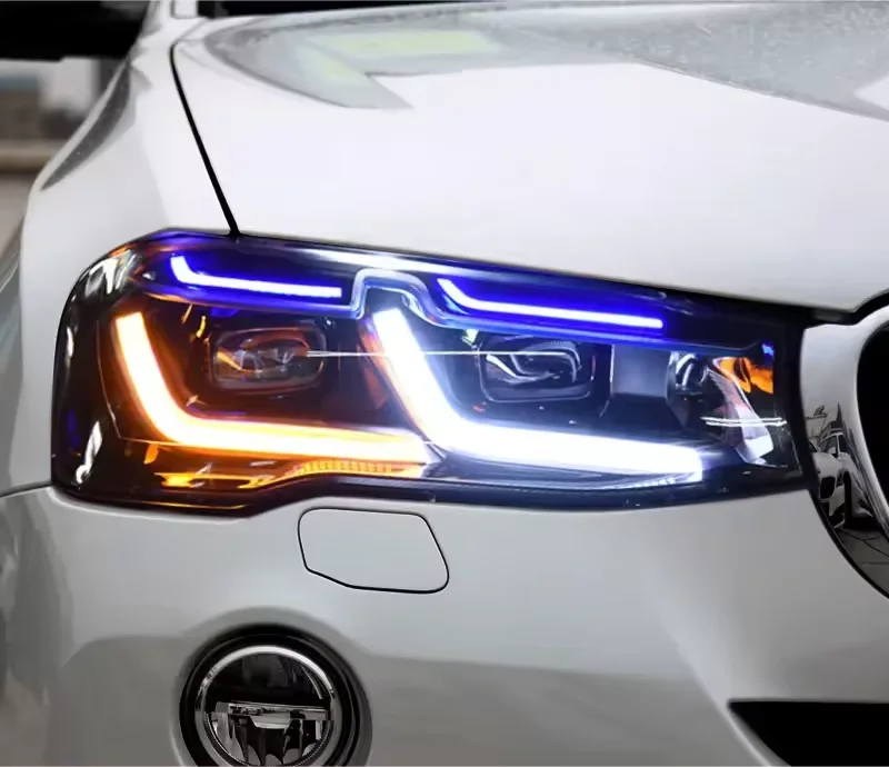 Auto Car Head Lights For BMW F25 X3 2014-2017 LED Front Lamp Daytime Running Lights Plug And Play High-quality view 3