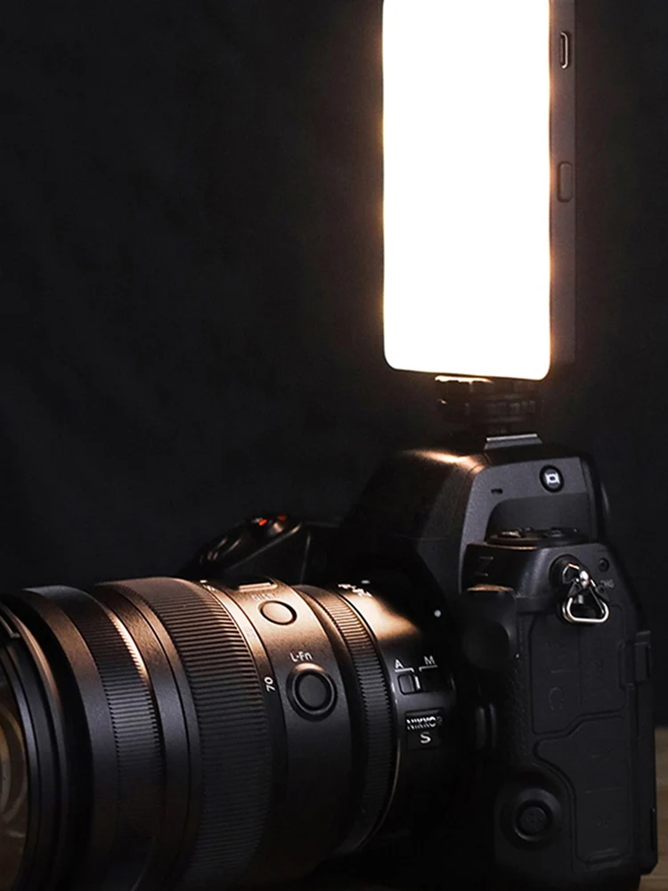 3000-9900K 1500mAh LED الفيديو الضوئي عكس الضوء التصوير ملء في مصباح نوع C قابلة للشحن RGB كاميرا LED مصباح لوح للفيديو