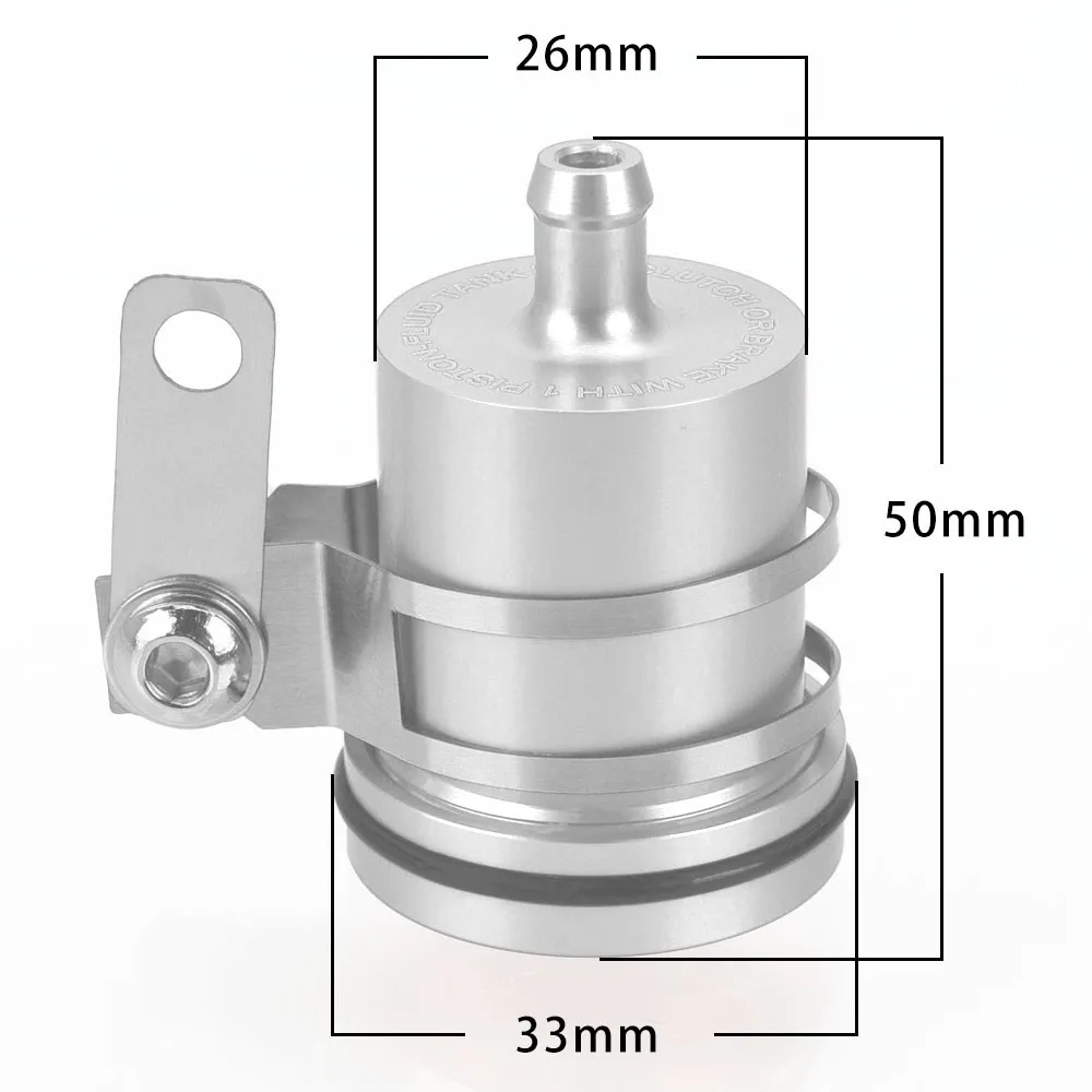 Depósito de líquido de freno trasero de la motocicleta tanque de embrague cubierta de la Copa de fluido de aceite para SUZUKI DRZ 400 V STROM 650 DL bandido 600 GS 500