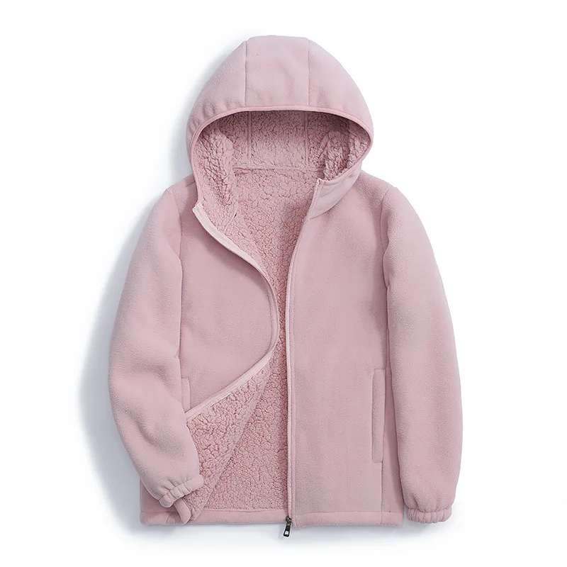 Thickened Fleece Women's Jacket Inner Vest Winter Outdoor Climbing Camping Travel Gear Breathable Waterproof Cold Proof