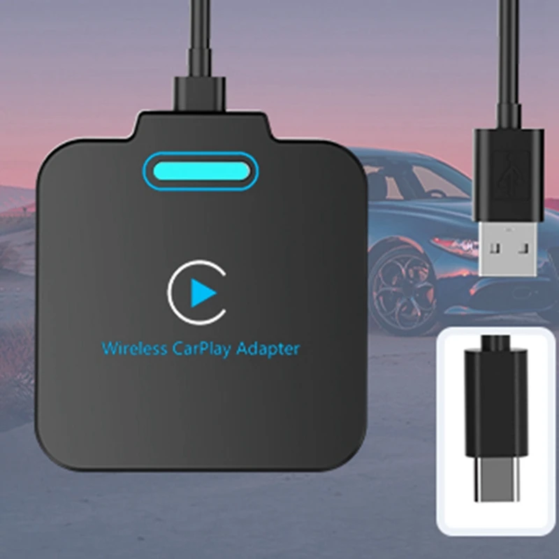 Carplay Wireless Adapter, Plug & Play Low Latency Wireless Apple Carplay, Auto Connected For Car Models From 2016