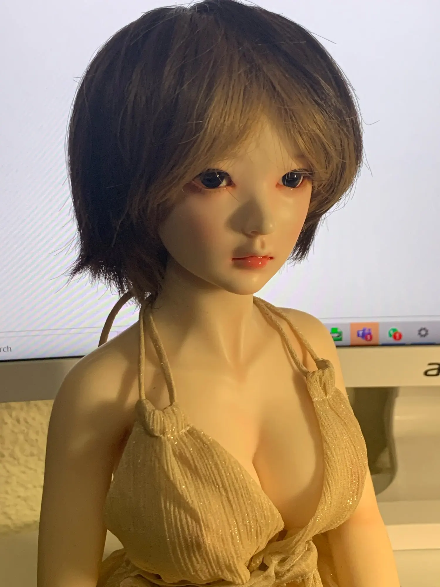 

New bjd sd 1/3 Girl 60cm Advanced resin Makeup and eyes! jointed doll lina Tan female model resin